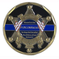 Thin Blue Line Deputy Sheriff St. Michael's Coin Thin Blue Line