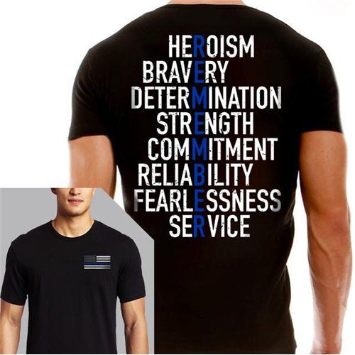 Men's Shirt - Thin Blue Line Remember Thin Blue Line